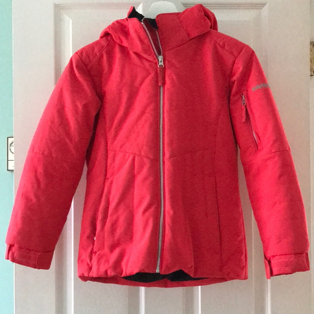 Red/pink Karbon winter jacket perfect for skiing